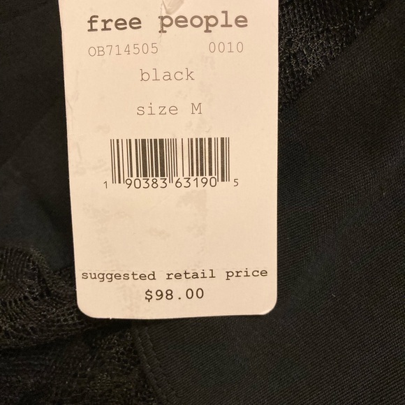 Free People Black sleeveless dress size medium NWT - Picture 7 of 8